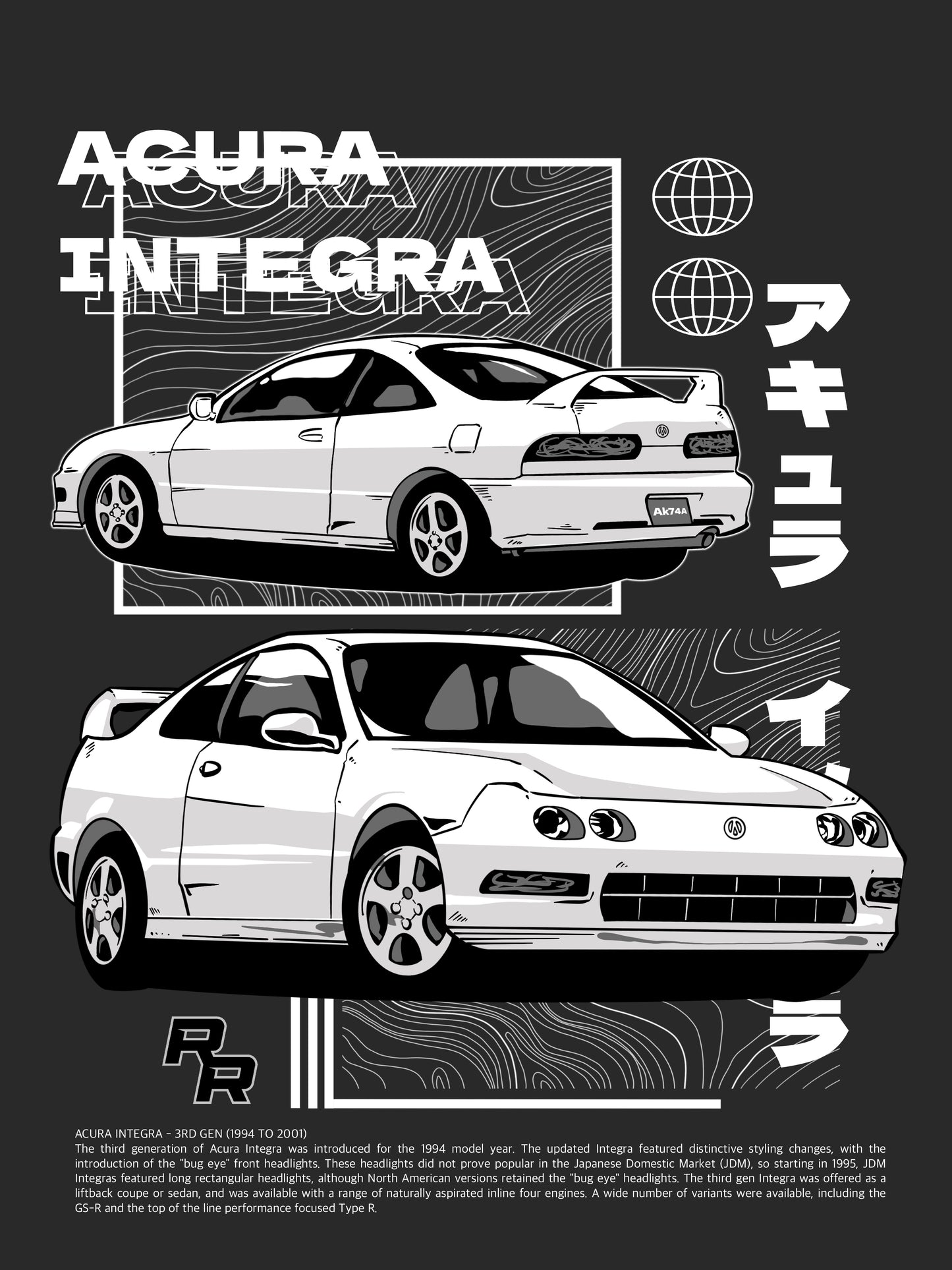 Tokyo Direct Acura Integra Gen 3 Tee-shirt