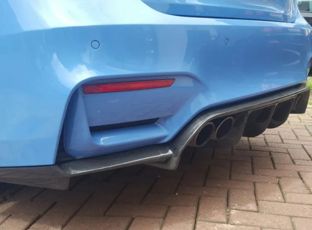 2015-20189BMW f80 & F82 M3 / M4 extended Carbon Fiber Rear Diffuser - RRBD3