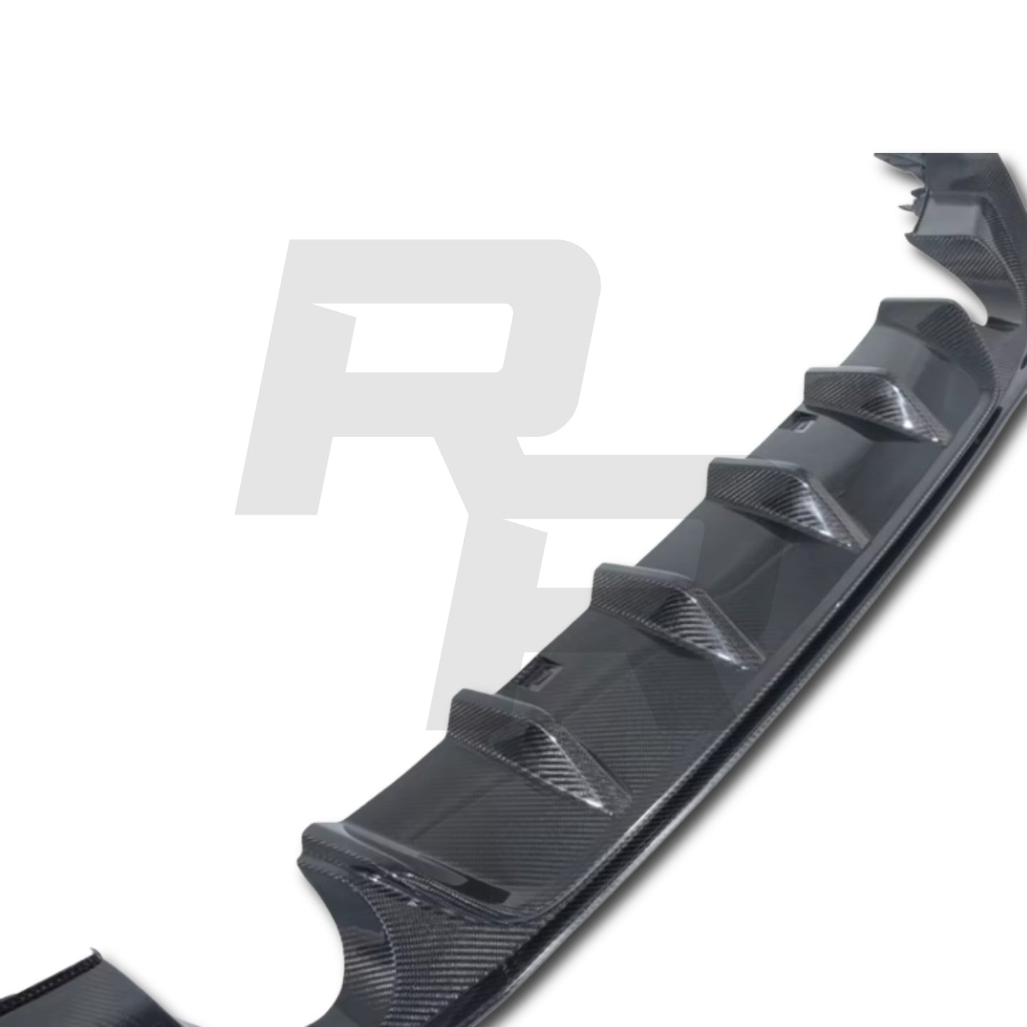 close up volkswagen rear diffuser
