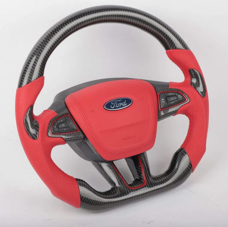 2015+ Ford Focus ST/RS Custom Carbon Fiber Steering Wheel