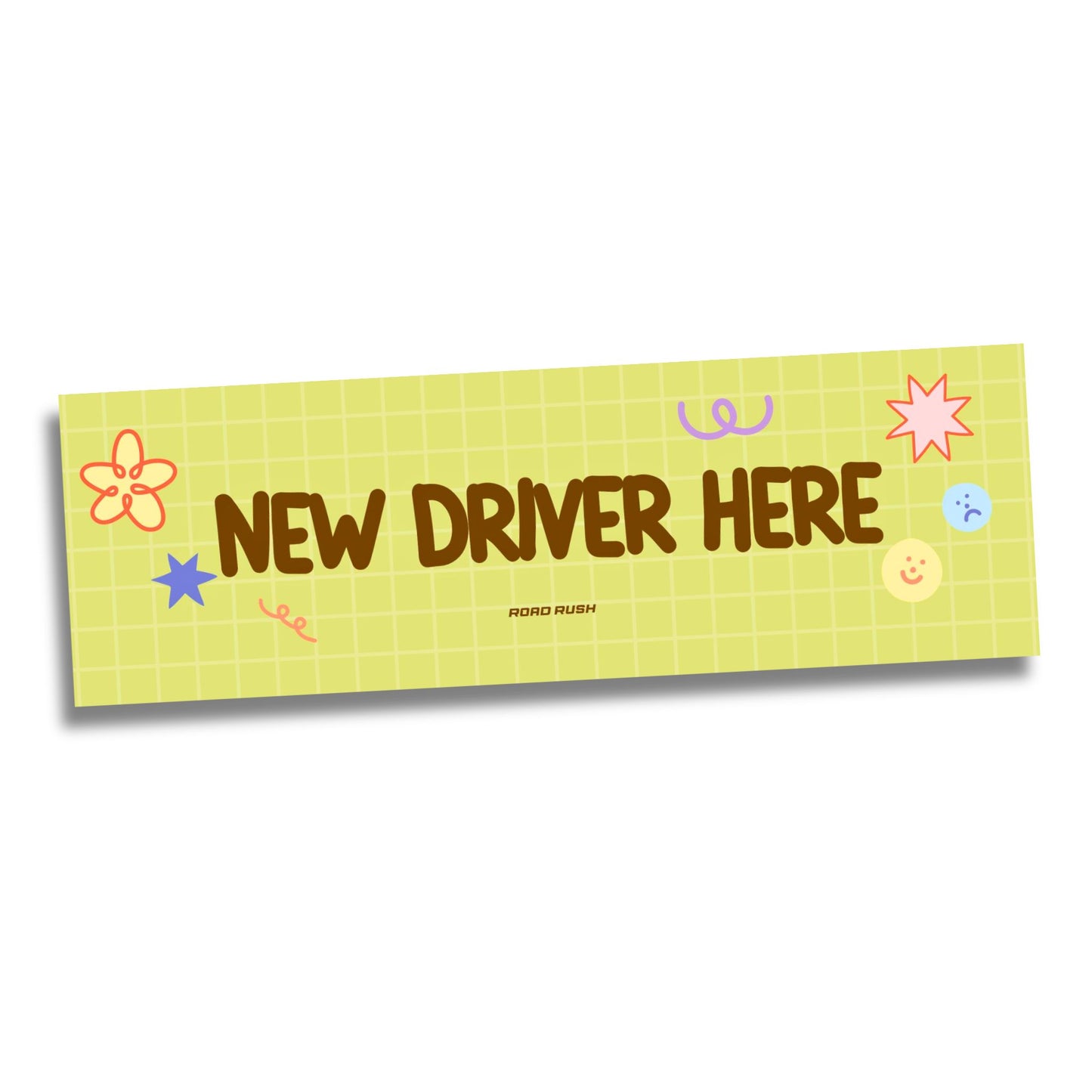 New Driver Here - Bumper sticker // Slap sticker