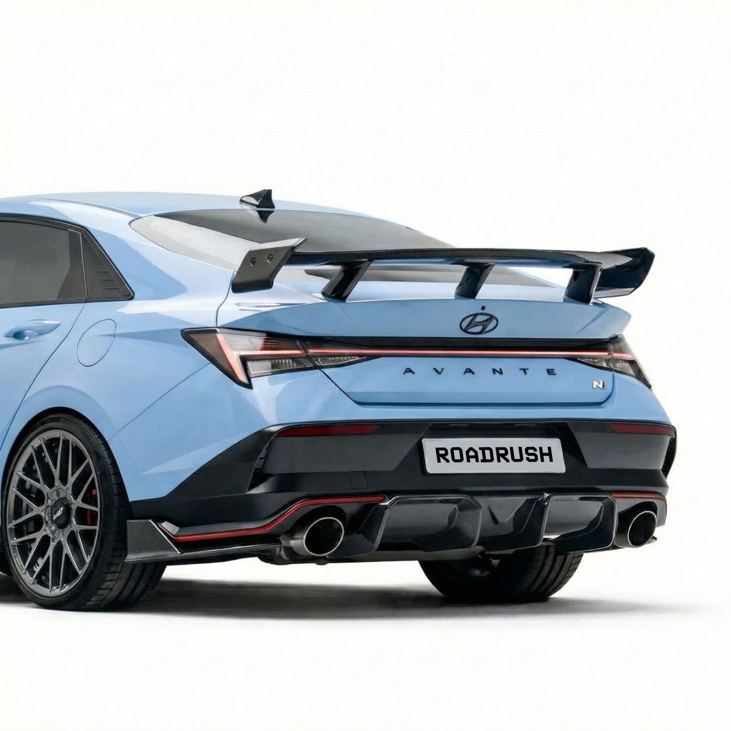 HYUNDAI ELANTRA N CARBON FIBER DIFFUSER - RRED2