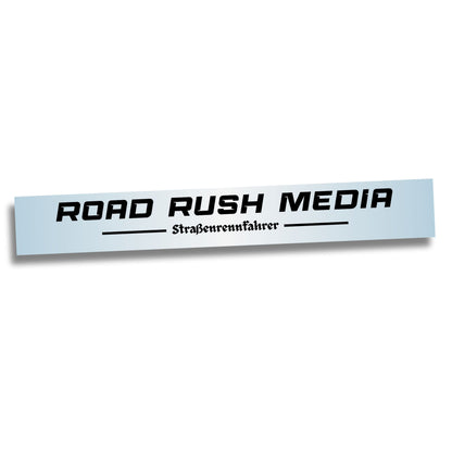 German Style "Street Racer" Road Rush Media VINYL WINDOW STICKER