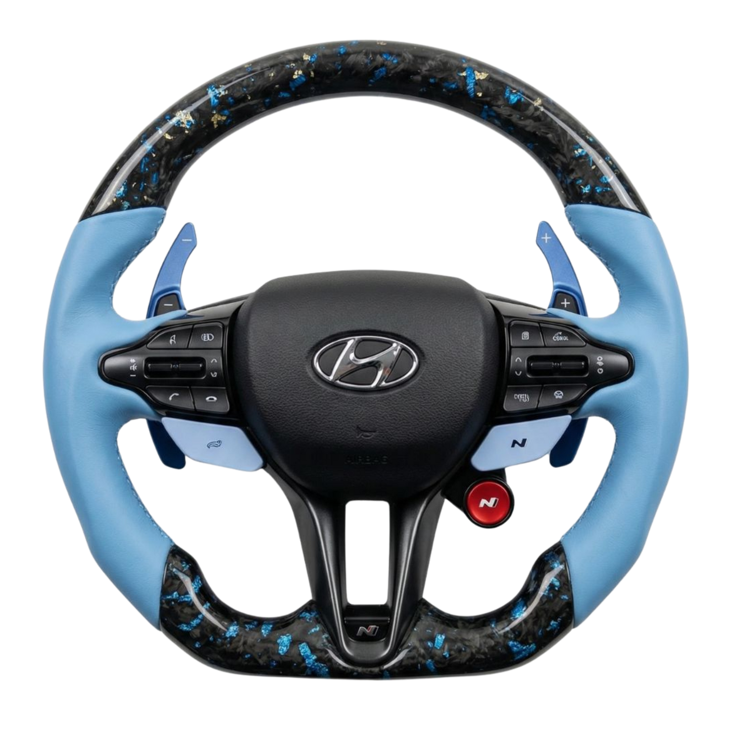 2019+ Hyundai Elantra N Custom Carbon Fiber Steering Wheel