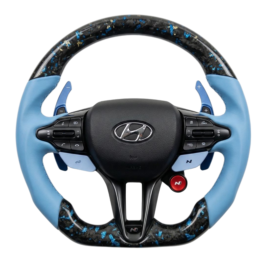 2019+ Hyundai Elantra N Custom Carbon Fiber Steering Wheel