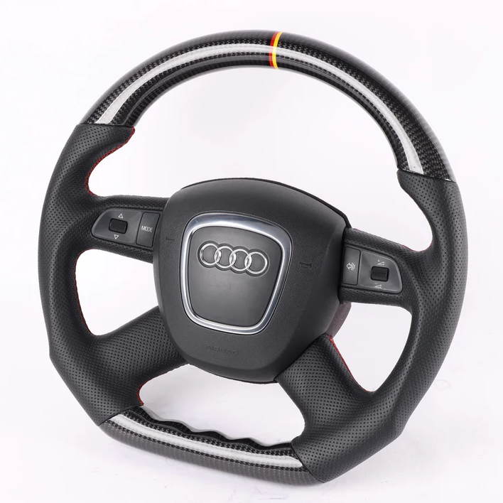 2008+ Audi A4/A6/A7/Q7/A8 & A8L 4-Spoke Custom Carbon Fiber Steering Wheel