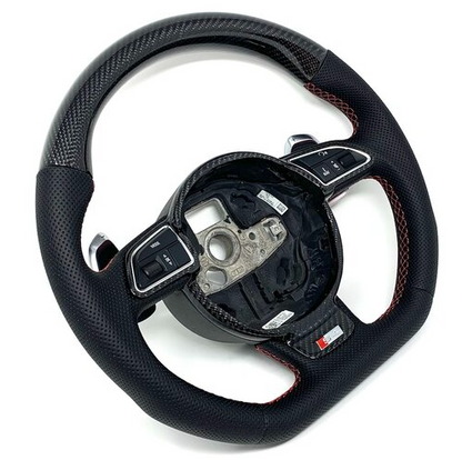 2013+ Audi A3/A4/A5/A6/A7 Custom Carbon Fiber Steering Wheel