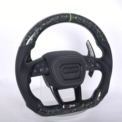 2017+ Audi Q5/Q7/Q8 & SQ/RSQ Models Custom Carbon Fiber Steering Wheel