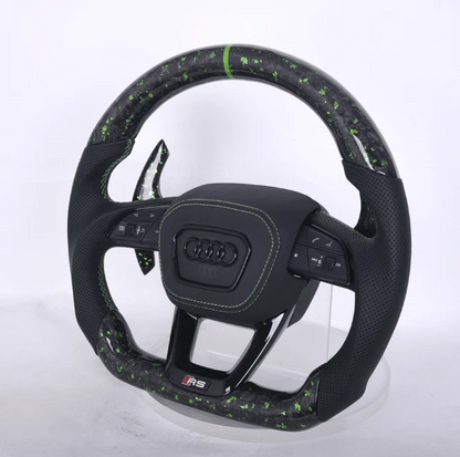 2017+ Audi Q5/Q7/Q8 & SQ/RSQ Models Custom Carbon Fiber Steering Wheel