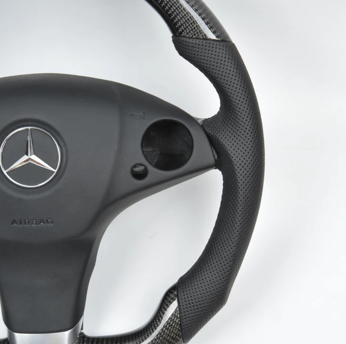 2008-2012 Mercedes C/CLS/E/GLK/SL/SLK Custom Carbon Fiber Steering Wheel