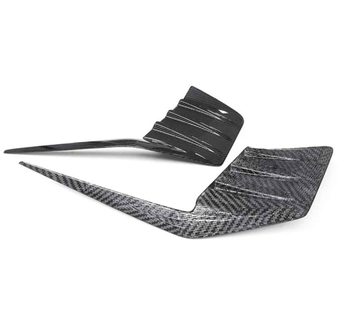 BMW M2 G87 Carbon Fiber Rear Bumper Canards - RRBC1