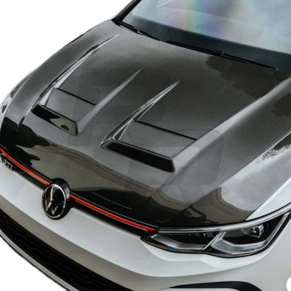 2015-2019 Volkswagen Mk7 / 7.5 Golf Carbon Fiber Hood - RRVWH6