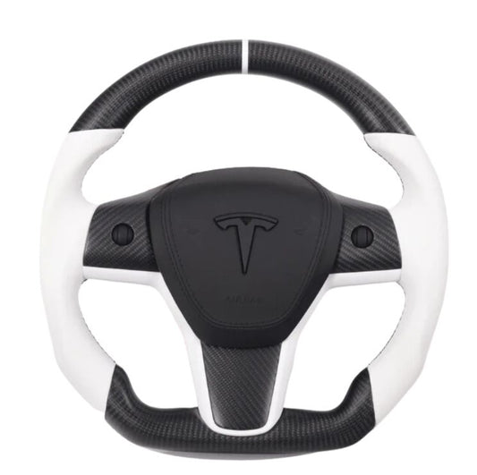 2019-2023 Tesla Model 3 & Y Custom Carbon Fiber Steering Wheel