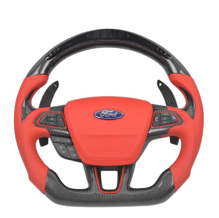 2015+ Ford Focus RS ST SE / Escape Custom Carbon Fiber Steering Wheel