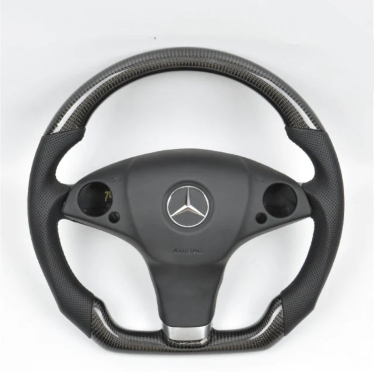 2008-2012 Mercedes C/CLS/E/GLK/SL/SLK Custom Carbon Fiber Steering Wheel