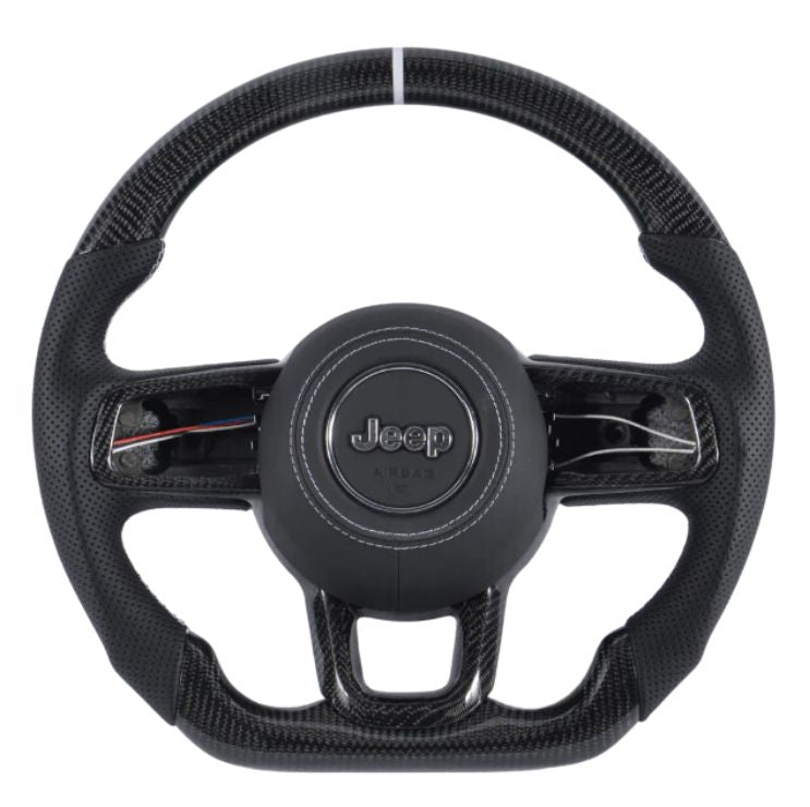 2018+Jeep Wrangler & Gladiator Custom Carbon Fiber Steering Wheel