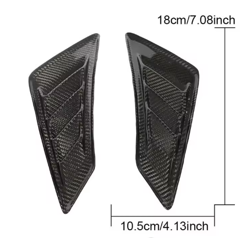 2015-2016 Honda Civic Type R Carbon Fiber Fender Vents - RRHFV1